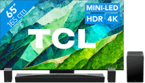 TCL QD Mini-LED 65C81B (2024) + Soundbar Fernseher mit integrierter Soundbar