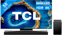 TCL QD Mini-LED 55C803 (2023) + Soundbar TV for standard TV