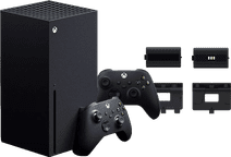 Xbox Series X + Zweiter Controller Schwarz + BlueBuilt Aufladbare Batterien 