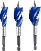 Irwin 3-piece IR Blue Groove Set quick-release drill bits