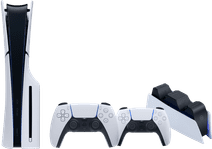 PlayStation 5 Slim mit Laufwerk + Zusätzlicher Controller Weiß + Ladestation PlayStation 5 Pro oder Slim