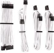 CORSAIR Premium Sleeved PSU Cables Starter Kit - White CORSAIR PSU cable