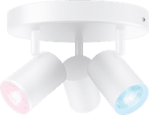 WiZ 3 Spots Imageo rund - Farbiges und weißes Licht - GU10 - Weiß Smart-Home-Lampe