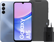 Samsung Galaxy A15 128GB Blau 5G + Zubehörpaket Samsung Galaxy A15