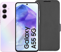 Samsung Galaxy A55 128GB Rosa 5G + BlueBuilt Backcover Schwarz Samsung Galaxy A55