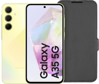 Samsung Galaxy A55 128GB Gelb 5G + BlueBuilt Backcover Schwarz Samsung A Serie Set