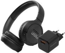 JBL Tune 510BT Schwarz + BlueBuilt Quick-Charge-Ladegerät mit USB-A-Port 18 W Schwarz JBL Kopfhörer