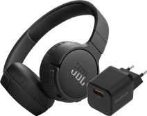 JBL Tune 670NC Black + BlueBuilt Quick Charge Charger with USB-A Port 18W Black JBL headphones