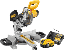 Starterset DeWalt DCS365N-XJ 5,0-Ah-Akku Kappsäge mit Zugfunktion