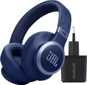 JBL Live 770NC Blau + BlueBuilt Quick-Charge-Ladegerät mit USB JBL Over-Ear-Kopfhörer