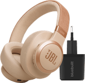 JBL Live 770NC Roségold + BlueBuilt Quick-Charge-Ladegerät mit 3D-Audio-Kopfhörer