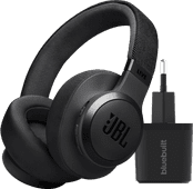 JBL Live 770NC Schwarz + BlueBuilt Quick-Charge-Ladegerät mit USB 3D-Audio-Kopfhörer