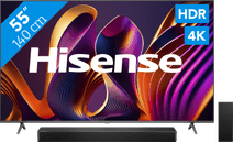 Hisense 55E77NQ PRO (2024) + Soundbar QLED Gaming-Fernseher