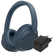 Sony WH-CH720N Blau + BlueBuilt Quick-Charge-Ladegerät mit USB-A-Port 18 W Schwarz Sony Over-Ear-Kopfhörer