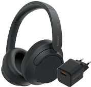 Sony WH-CH720N Black + BlueBuilt Quick Charge Charger with USB-A Port 18W Black Spatial audio headphones