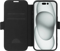 BlueBuilt Apple iPhone 16 Book Case Leder Schwarz BlueBuilt Handyhülle