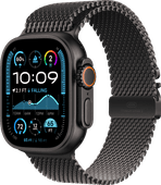 Apple Watch Ultra 2 4G 49 mm Schwarz Milanaise Armband S Sportgeschenk