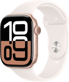 Apple Watch Series 10 46 mm Roségold Sportarmband S/M Sportgeschenk