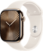 Apple Watch Series 10 4G 46 mm Titan Gold Sportarmband M/L Sportgeschenk