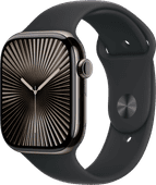 Apple Watch Series 10 4G 46 mm Titan Schwarz Sportarmband M/L Apple Watch Series 10
