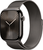 Apple Watch Series 10 4G 46 mm Titan Schwarz Milanaise Armband S/M Sportgeschenk