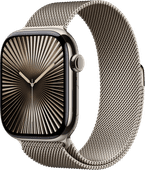 Apple Watch Series 10 4G 46 mm Titan Silber Milanaise Armband M/L Sportgeschenk