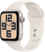 Apple Watch SE 2024 40 mm Polarstern Sportarmband M/L Kleine Smartwatch