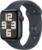 Apple Watch SE 2024 4G 44 mm Mitternacht Sportarmband S/M Sportgeschenk