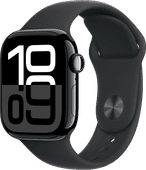 Apple Watch Series 10 42 mm Schwarz Sportarmband M/L Mittelgroße Smartwatch