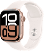 Apple Watch Series 10 42 mm Roségold Sportarmband S/M Apple Watch Series 10