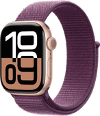 Apple Watch Series 10 42 mm Roségold Sport Loop Smartwatch Damen