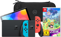 Nintendo Switch OLED Blau/Rot + Zelda: Echoes of Wisdom + BlueBuilt Schutzhülle Nintendo Switch OLED