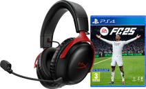 HyperX Cloud III Wireless Rot + EA Sports FC 25 PS4 Kabelloses Gaming-Headset für Playstation 4