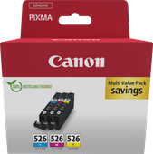 Canon CLI-526 Cartridges Combo Pack Cartridge for the Canon PIXMA iX printers