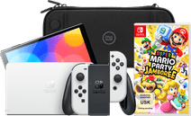 Nintendo Switch OLED Weiß + Mario Party Jamboree + BlueBuilt Schutzhülle Nintendo Switch OLED