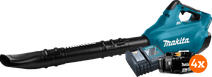 Makita DUB362Z 18V 5.0Ah Battery (4x) Starter Kit Leaf blower with very high blowing power