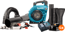 Makita DUB363ZV 18V 5,0-Ah-Akku (4x) Starterset Laubsauger
