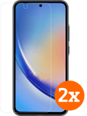 BlueBuilt Samsung Galaxy A55 Screen Protector Glass Duo Pack 2-pack BlueBuilt screen protectors