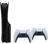 PlayStation 5 Slim mit Laufwerk + Covers Schwarz + Zusätzlicher Controller Weiß PlayStation 5 Pro oder Slim