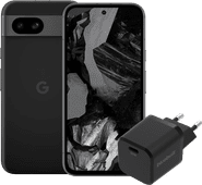 Google Pixel 8a 128GB Black 5G + BlueBuilt Charger with USB-C Port 30W Zwart Android Enterprise Recommended smartphone