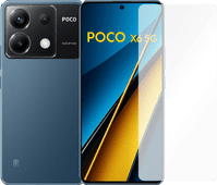 POCO X6 256GB Blue 5G + Just in Case Tempered Glass Screen Protector Smartphone