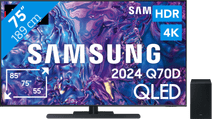 Samsung GQ75Q70D + Samsung HW-S710GD/ZG 75-Zoll-Fernseher