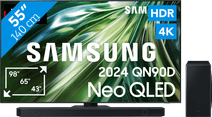 Samsung GQ55QN90D + Samsung HW-Q810GD/ZG Samsung Fernseher aus dem Jahr 2024