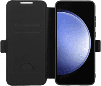 BlueBuilt Book Case Samsung Galaxy S24 FE Leder Schwarz Samsung Galaxy S24 FE Hülle