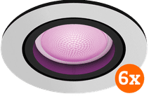 Philips Hue Centura Einbaustrahler White & Color - rund - Aluminium - 6er-Pack Philips Hue Centura