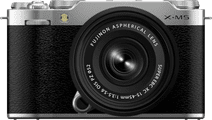 Fujifilm X-M5 Silber + XC 15-45mm f/3.5-5.6 OIS PZ Systemkamera mit APS-C-Sensor