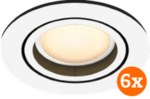 Philips Hue Milliskin Recessed Spot Light White Ambiance - Round - White - 6-pack Philips Hue GU10 White