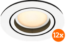 Philips Hue Milliskin Recessed Spot Light White Ambiance - Round - White - 12-pack Philips Hue GU10 White
