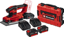 Einhell TE-OS 18/230 Li Solo 4,0-Ah-Akku (2x) E-Case S-F Starterset Schleifmaschine mit Staubabsaugung