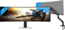 Samsung Odyssey G9 LS49DG912SUXEN OLED + BlueBuilt Monitorhalterung für 1 Ultrawide-Monitor Monitor-Set
